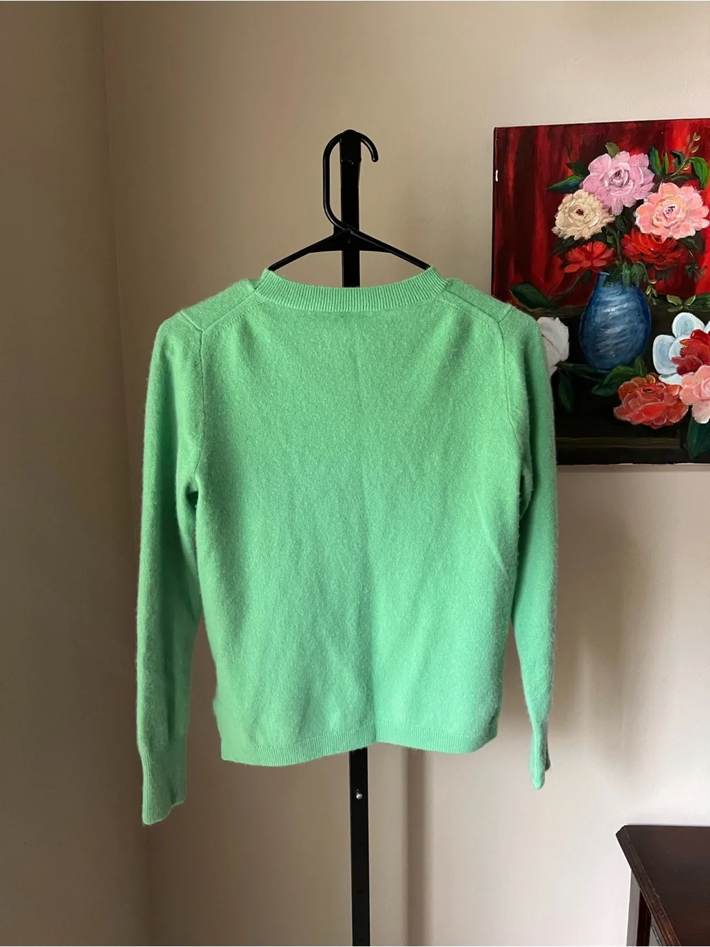 J.Crew 100% Cashmere Sweater Women's Size S Small Mint Green Crew Neck Pullover